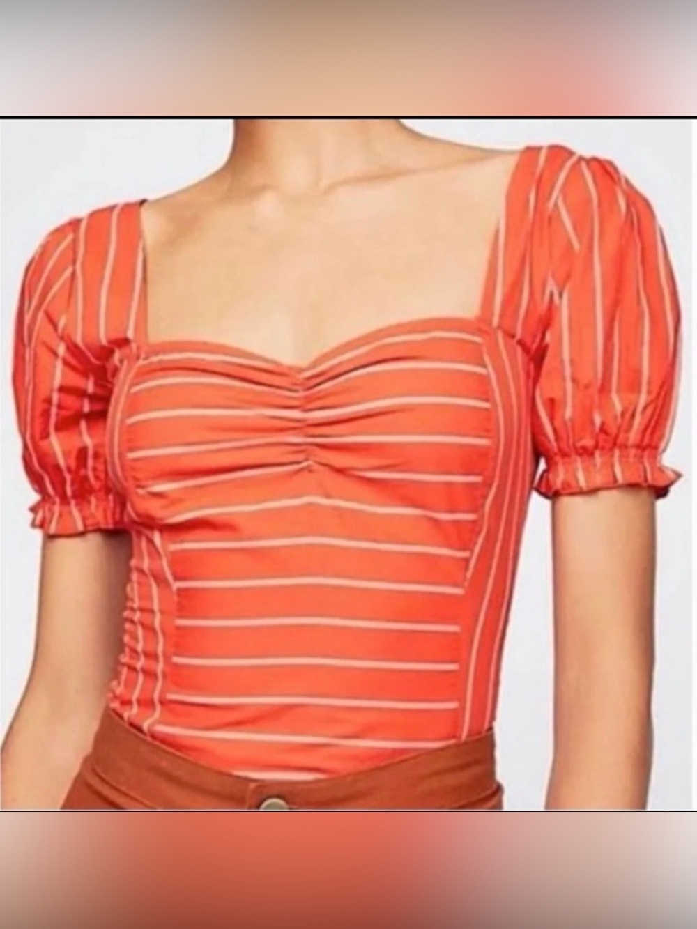 FREE PEOPLE GARDEN ROSE POPLIN BLOUSE